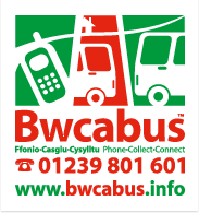 Bwcabus local bus service near Gwarffynnon